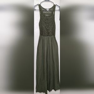 Crochet top maxi dress